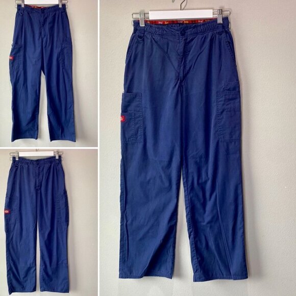 Dickies Blue Scrub Bottoms Bundle S - Picture 1 of 14